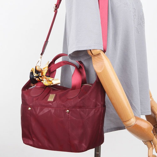 백스테이백스테이 RP-0235 스카프 포인트 원단 토트백 크로스백 여성 가방